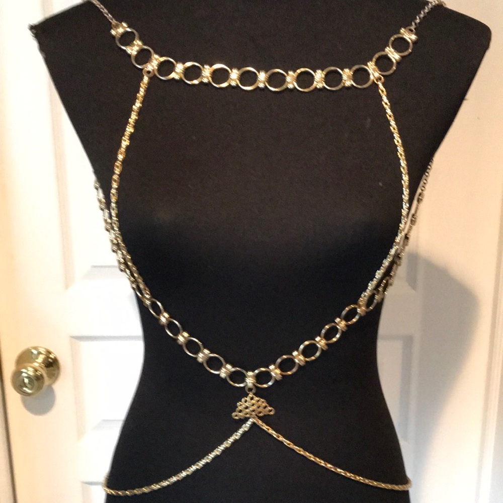 Beautiful gold chain vest